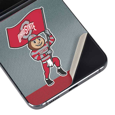 Ohio State University OSU Buckeyes Flag Galaxy Z Flip5 5G Skin